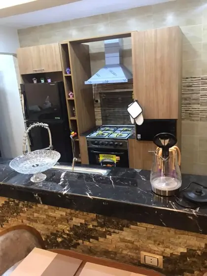 مطابخ خشب مودرن — من أعمال الجندي جينوفا بالمنصورة (33)